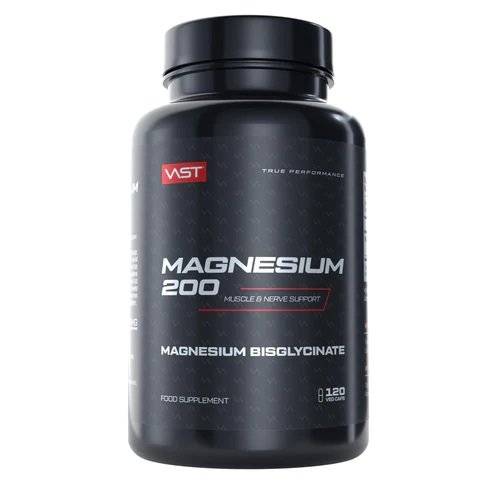 VAST Sports Magnesium 200 - Magnesium Bisglycinate, 120 Kapseln (vegan)
