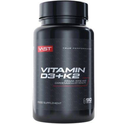 VAST Sports Vitamin D3 + K2, 90 vegane Kapseln